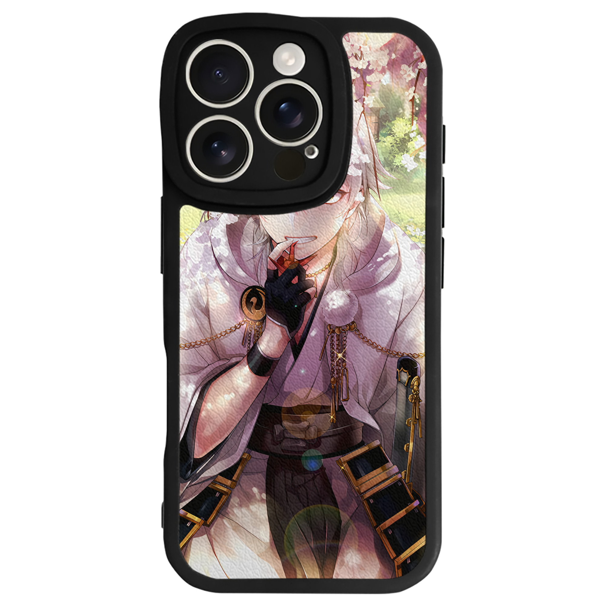 （画像用） 刀剣乱舞 Touken Ranbu 【iPhone 16シリーズ対応】シリコンスマホケース（レザー調） 材質：シリコン